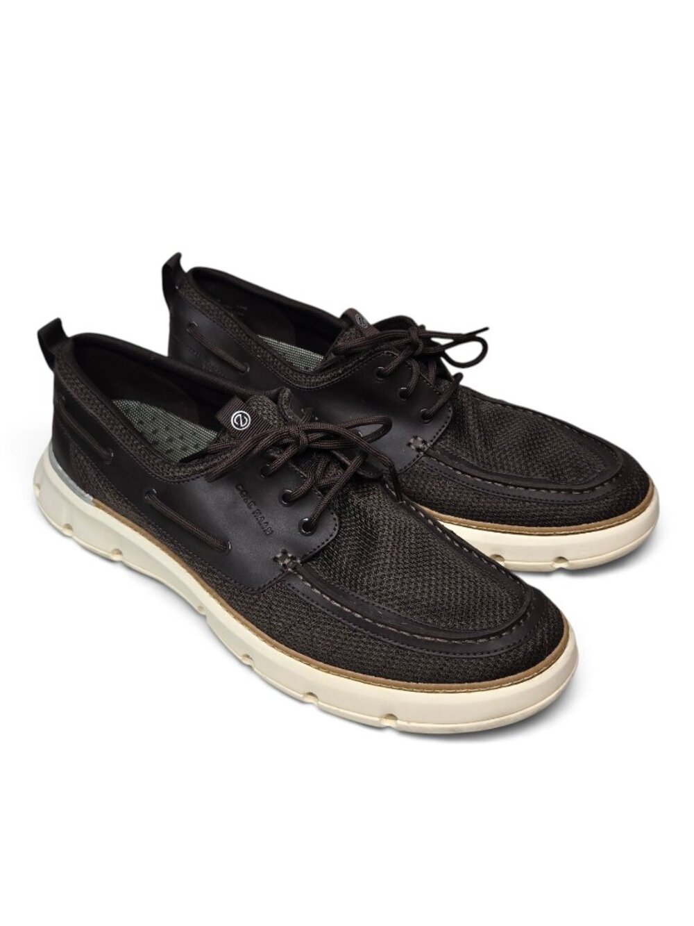 Cole Haan 4.Zerogrand Regatta Boat Shoes Chocolate Chunky Sole Breathable 13W